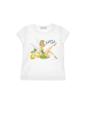 T-shirt z nadrukiem Monnalisa biały