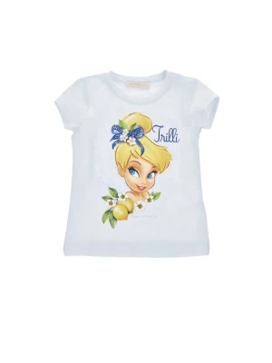 T-shirt z nadrukiem Monnalisa jasnoniebieski