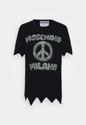 T-shirt z nadrukiem Moschino