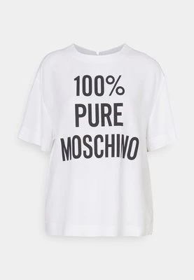 T-shirt z nadrukiem Moschino