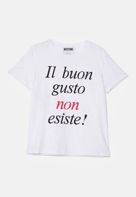 T-shirt z nadrukiem Moschino