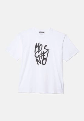 T-shirt z nadrukiem Moschino