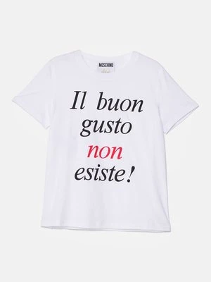 T-shirt z nadrukiem Moschino