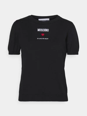 T-shirt z nadrukiem Moschino