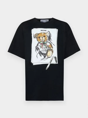 T-shirt z nadrukiem Moschino