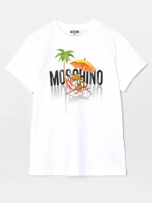 T-shirt z nadrukiem Moschino