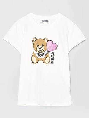 T-shirt z nadrukiem Moschino