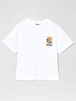 T-shirt z nadrukiem Moschino