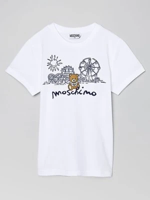 T-shirt z nadrukiem Moschino
