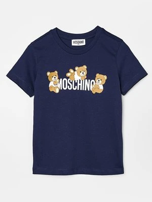 T-shirt z nadrukiem Moschino