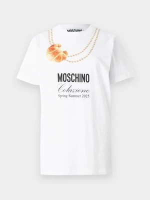T-shirt z nadrukiem Moschino