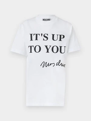 T-shirt z nadrukiem Moschino
