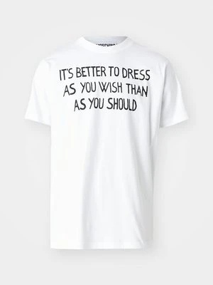 T-shirt z nadrukiem Moschino