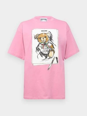 T-shirt z nadrukiem Moschino