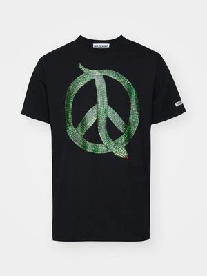 T-shirt z nadrukiem Moschino