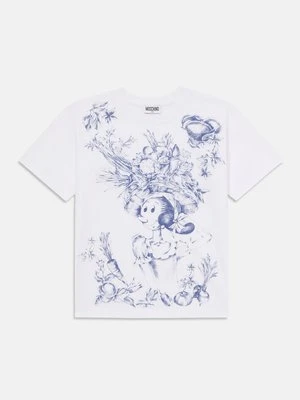 T-shirt z nadrukiem Moschino