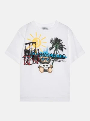 T-shirt z nadrukiem Moschino