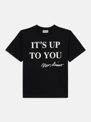 T-shirt z nadrukiem Moschino