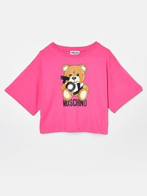 T-shirt z nadrukiem Moschino
