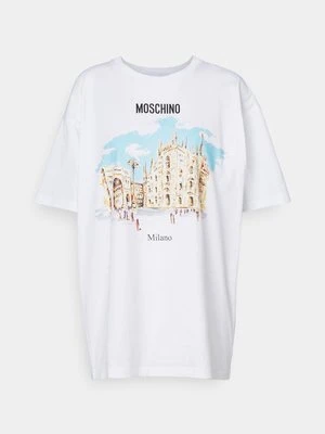T-shirt z nadrukiem Moschino