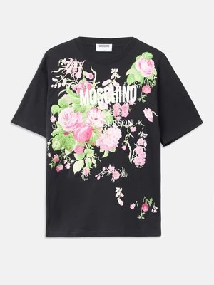 T-shirt z nadrukiem Moschino