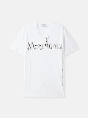 T-shirt z nadrukiem Moschino