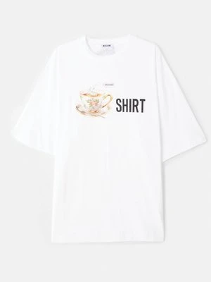 T-shirt z nadrukiem Moschino