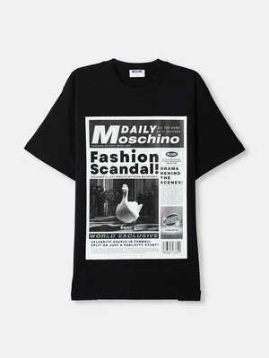 T-shirt z nadrukiem Moschino