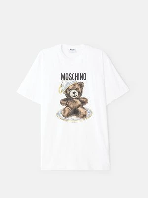 T-shirt z nadrukiem Moschino