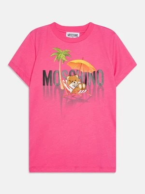 T-shirt z nadrukiem Moschino