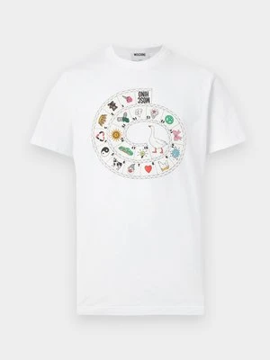 T-shirt z nadrukiem Moschino