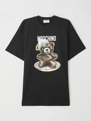 T-shirt z nadrukiem Moschino