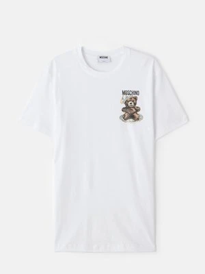 T-shirt z nadrukiem Moschino