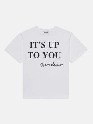 T-shirt z nadrukiem Moschino