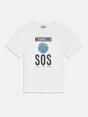 T-shirt z nadrukiem Moschino