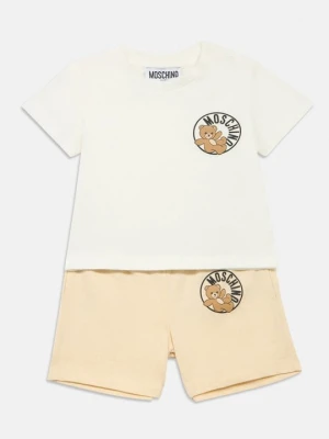 T-shirt z nadrukiem MOSCHINO beżowy