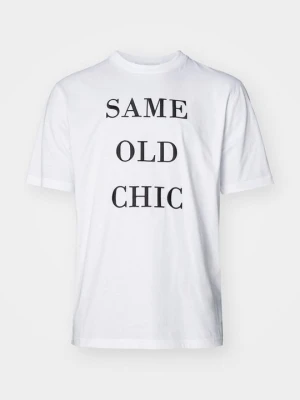 T-shirt z nadrukiem MOSCHINO biały