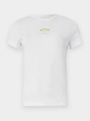 T-shirt z nadrukiem MOSCHINO biały