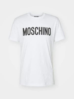 T-shirt z nadrukiem MOSCHINO biały
