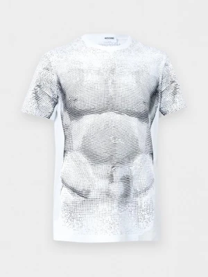 T-shirt z nadrukiem MOSCHINO biały