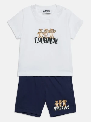 T-shirt z nadrukiem MOSCHINO biały