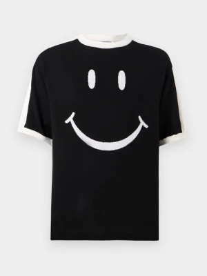 T-shirt z nadrukiem MOSCHINO czarny