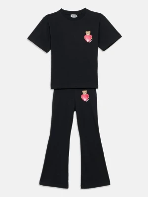 T-shirt z nadrukiem MOSCHINO czarny
