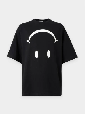 T-shirt z nadrukiem MOSCHINO czarny