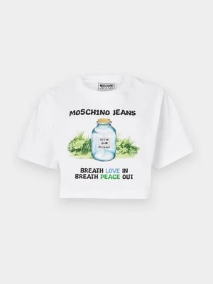 T-shirt z nadrukiem MOSCHINO JEANS