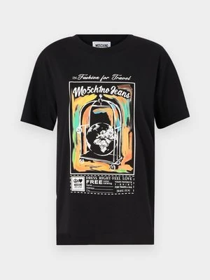 T-shirt z nadrukiem MOSCHINO JEANS