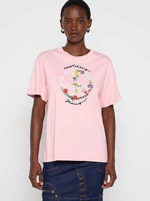 T-shirt z nadrukiem MOSCHINO JEANS