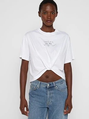 T-shirt z nadrukiem MOSCHINO JEANS