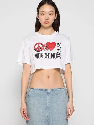 T-shirt z nadrukiem MOSCHINO JEANS