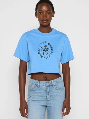 T-shirt z nadrukiem MOSCHINO JEANS